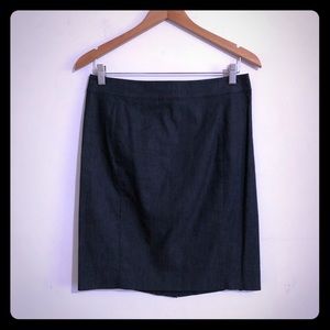Loft | COTTON Dark Chambray Skirt